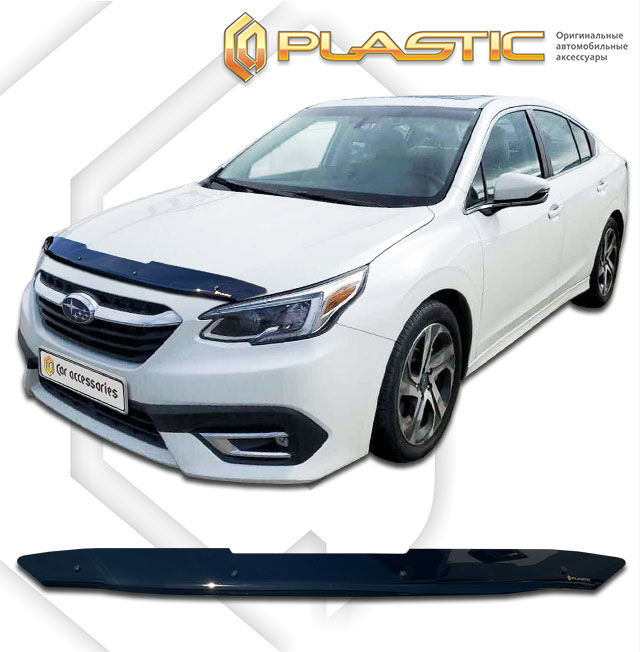 Дефлектор капота (Classic черный) Subaru Legacy VII поколение, седан