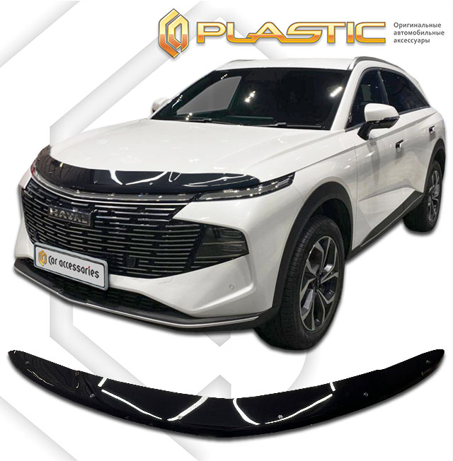Дефлектор капота (Classic черный) Haval F7 II поколение, джип/suv 5 дв.