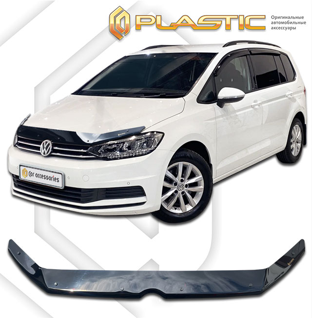 Дефлектор капота (Classic черный) Volkswagen Touran II поколение, минивэн