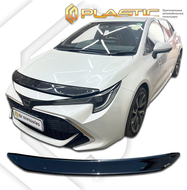 Дефлектор капота (Classic черный) Toyota Corolla Sport XII поколение, хэтчбек 5 дв., рынок Японии