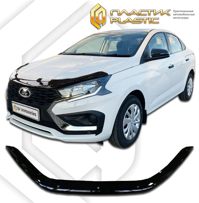 Дефлектор капота (Classic черный) LADA ISKRA I поколение, седан