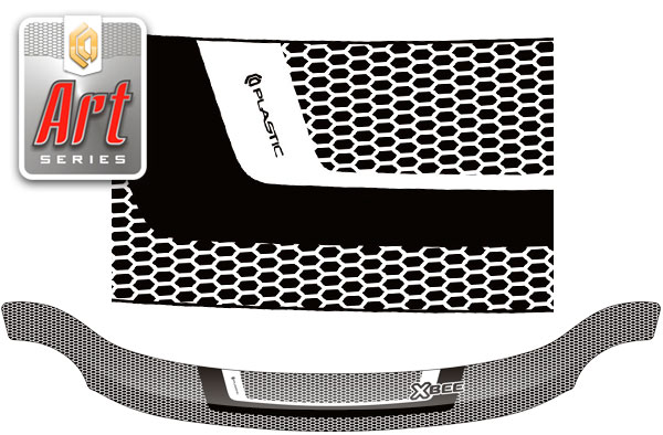 Дефлектор капота (Серия "Art" черная) Suzuki Xbee хэтчбек 5 дв.
