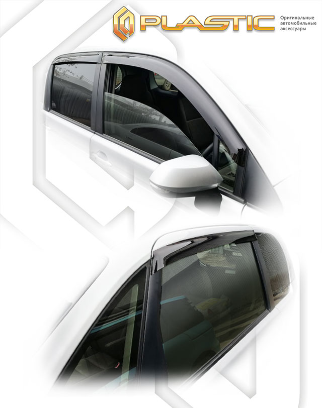 Ветровики дверей (Classic полупрозрачный) Toyota Porte хэтчбек 3 дв., 2 поколение