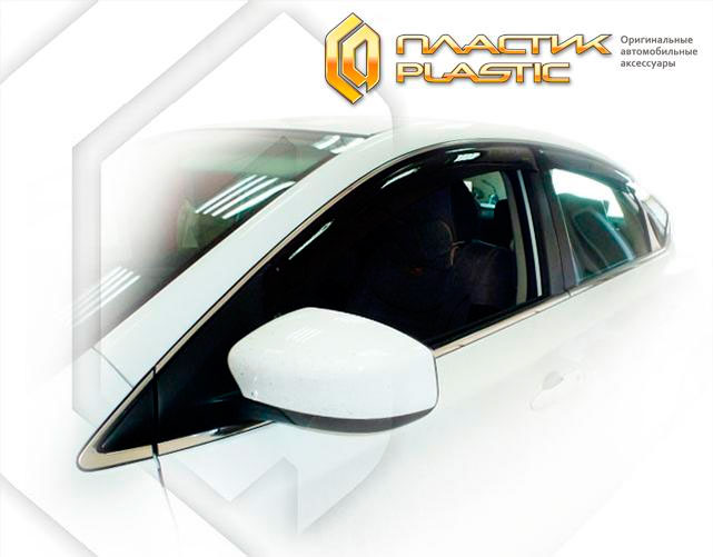 Ветровики дверей (Classic полупрозрачный) Nissan Sylphy III поколение, седан, рынок Китая