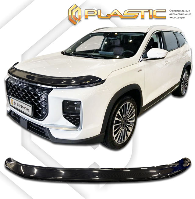 Дефлектор капота (exclusive) (Classic черный) Soueast S09 I поколение, джип/suv 5 дв.