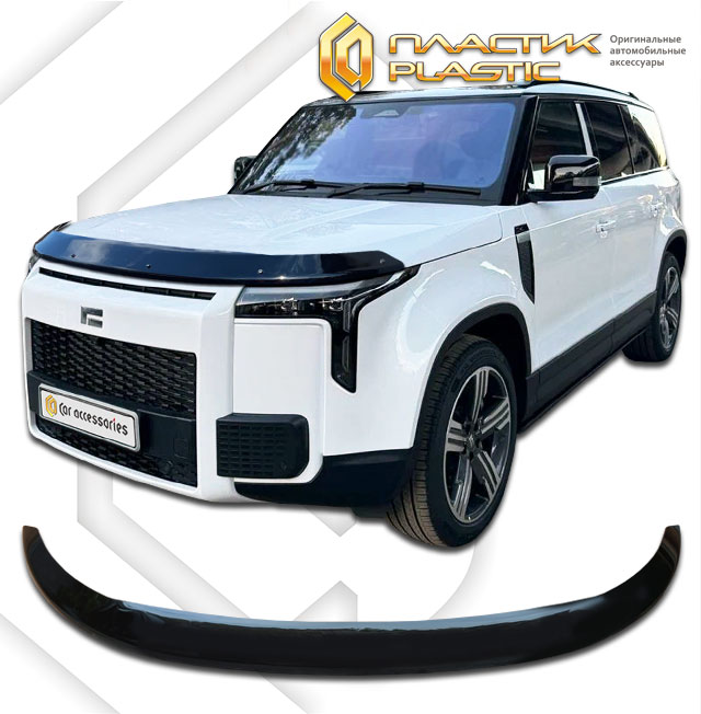 Дефлектор капота (exclusive) (Classic черный) ROX 01 I поколение, джип/suv 5 дв.