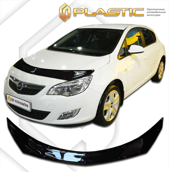 Дефлектор капота (exclusive) (Серия "Полноцвет" Коллекция) Opel Astra GTC